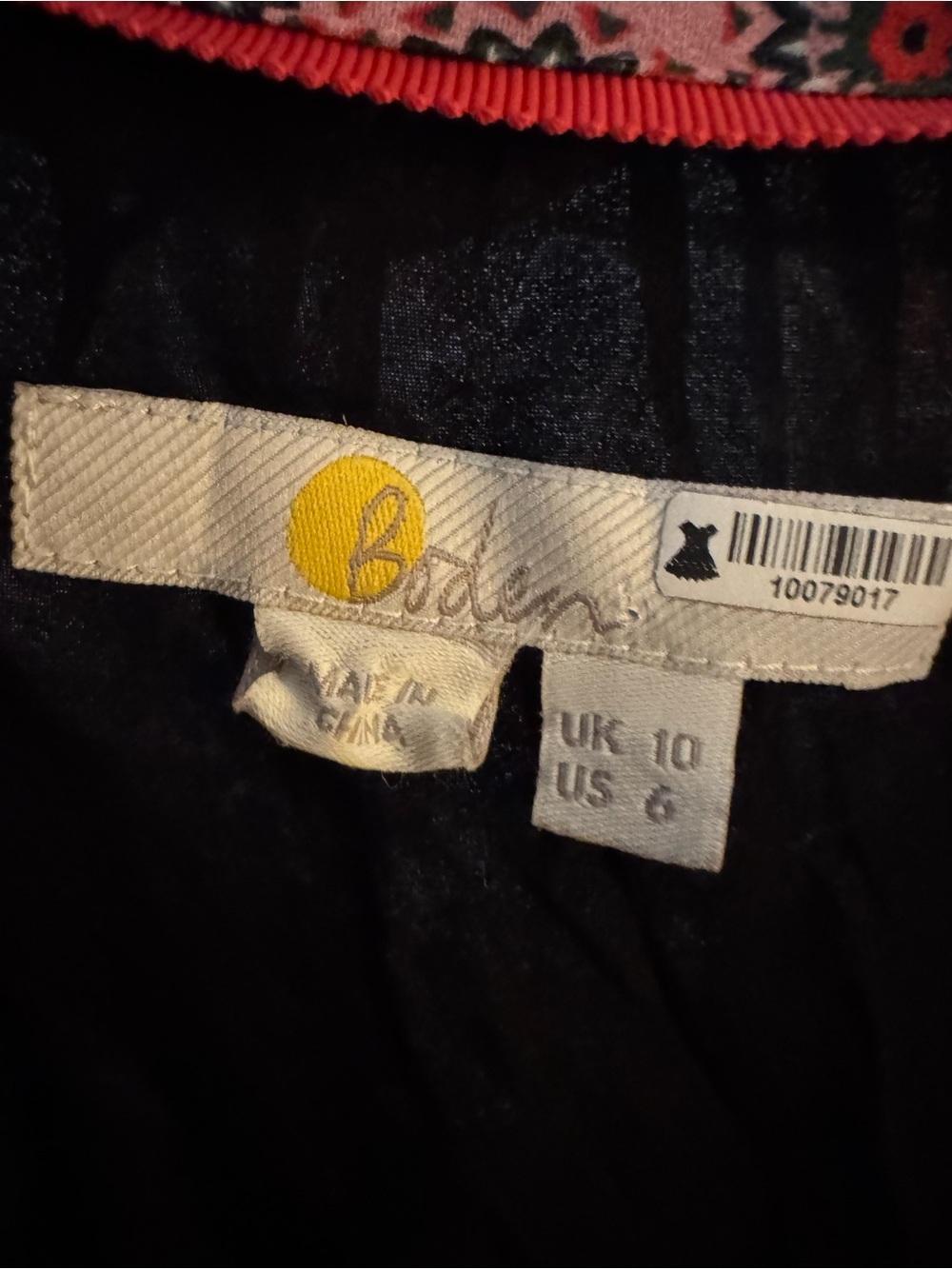 Boden Tie Belt Blue and Pink Paisley Maxi Dress size 6 - Picture 11 of 11